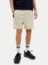 Jack&Jones Szorty sportowe Gordon Fusion 12273304 Beżowy Regular Fit. Brązowe krótkie spodenki sportowe Jack&Jones, m, bez wzorów, z bawełny. Za 139.99 zł.