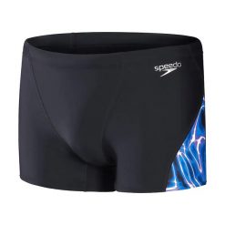 Bokserki kąpielowe męskie Speedo Allover Digi V-Cut. Czarne kąpielówki Speedo, m, bez wzorów, sportowe. Za 139.99 zł.