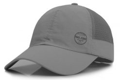 Lekka i Przewiewna Czapka z Daszkiem, Szybkoschnąca - Pako Jeans - Szara. Szare czapki z daszkiem Pako Jeans, bez wzorów, z jeansu. Za 49.99 zł.