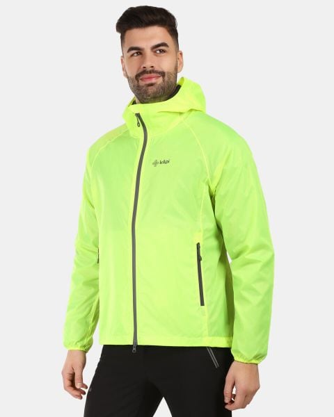 Outdoorowa wodoodporna kurtka Kilpi JALUU-U. Żółte kurtki Kilpi, s, bez wzorów, z materiału, z kapturem. Za 292.95 zł.