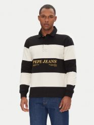 Pepe Jeans Polo Brandon PM542230 Czarny Regular Fit. Czarne koszulki polo Pepe Jeans, m, bez wzorów, z bawełny, bez kołnierzyka, bez ramiączek. Za 329.99 zł.