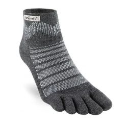 Skarpetki Injinji Midweight Mini-Crew Wool. Szare skarpety Injinji, bez wzorów, z wełny. Za 169.00 zł.
