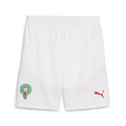 Męskie szorty Maroko 2025 PUMA White Fast Green Red. Białe szorty Puma, l, bez wzorów, eleganckie. Za 224.50 zł.