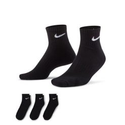 Skarpety Everyday Cushion Ankle 3 Pary. Czarne skarpety Nike, bez wzorów, z bawełny. Za 64.99 zł.