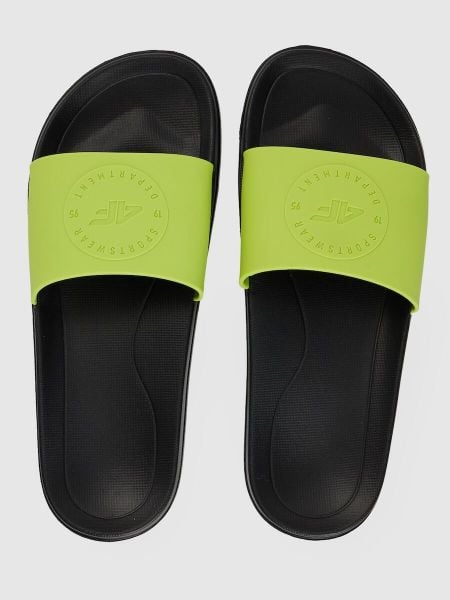 Klapki męskie 4F 4FRSS26FSLIM051. Zielone klapki 4F, z gumy. Za 59.99 zł.
