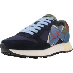 Buty SUN68 168865 Niebieski. Niebieskie buty trekkingowe SUN68, bez wzorów, ze skóry, bez zapięcia, trekkingowe. Za 450.99 zł.