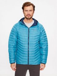 Columbia Kurtka przejściowa Westridge™ Down Hooded Jacket Niebieski Regular Fit. Niebieskie kurtki outdoor i hardshell Columbia, m, bez wzorów, z syntetyku, bez kaptura. Za 459.99 zł.