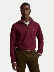 Polo Ralph Lauren Bluza 710P07411509 Bordowy Regular Fit. Czerwone bluzy Polo Ralph Lauren, m, bez wzorów, z bawełny, bez kaptura. Za 859.99 zł.
