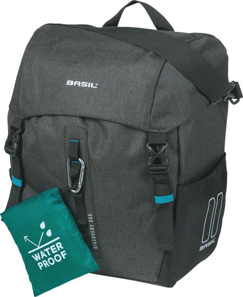 Torba Rowerowa Discovery 365D L 20 Liter 30 X 17 X 36 Cm - Czarna. Czarne torby na laptopa BASIL. Za 299.15 zł.