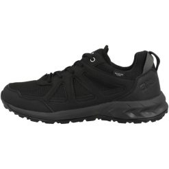 Buty trekkingowe męskie Jack Wolfskin Woodland 2 Texapore. Czarne trekkingi Jack Wolfskin, bez wzorów, z materiału, bez zapięcia. Za 465.70 zł.