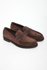 Mokasyny męskie zamszowe BALDININI. Mokasyny Baldinini, bez wzorów, z zamszu, bez obcasa, bez zapięcia. W wyprzedaży za 1,130.35 zł.