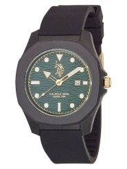U.S. Polo Assn. Zegarek kwarcowy w kolorze czarno-zielonym rozmiar: onesize. Czarne, analogowe zegarki U.S. Polo Assn. Za 208.99 zł.