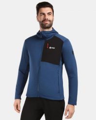 Męska bluza polarowa Kilpi SEVELEN-M. Niebieskie bluzy z kapturem Kilpi, m, bez wzorów, z materiału, z kapturem. Za 422.05 zł.