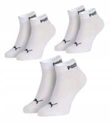 Skarpetki unisex Puma 3-PAK. Białe skarpety Puma, bez wzorów, z bawełny. Za 26.90 zł.