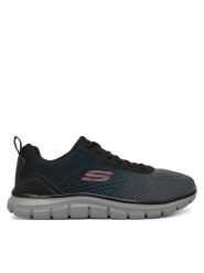 Skechers Sneakersy TRACK 232399 BKCC Czarny. Czarne buty sportowe casual Skechers, bez wzorów, z materiału, bez zapięcia. Za 299.99 zł.