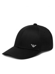 Emporio Armani Czapka z daszkiem EX000004 AF12603 UC001 Czarny. Czarne czapki z daszkiem Emporio Armani, bez wzorów, z bawełny. Za 269.99 zł.