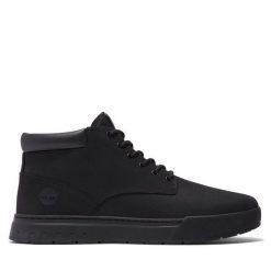 Trzewiki Timberland. Czarne botki sznurowane Timberland, bez wzorów, bez obcasa, bez zapięcia. Za 729.99 zł.