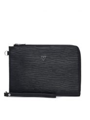 Guess Saszetka Milano PMMIPW P6335 Czarny. Czarne saszetki i nerki Guess, z aplikacjami, ze skóry, bez dodatków. Za 294.99 zł.