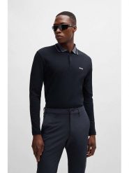 Hugo Boss Koszulka polo w kolorze granatowym rozmiar: L. Niebieskie koszulki polo HUGO BOSS, l, bez wzorów, z bawełny, bez kołnierzyka, bez ramiączek. Za 304.99 zł.
