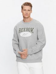 Reebok Bluza Archive Essentials IM1532 Szary Regular Fit. Szare bluzy Reebok, m, bez wzorów, z bawełny, bez kaptura. Za 169.99 zł.