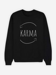 WOOOP Bluza "Karma" w kolorze czarnym rozmiar: L. Czarne bluzy Wooop, l, bez wzorów, bez kaptura. Za 114.98 zł.