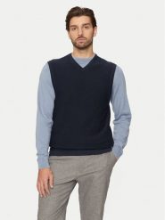 S.Oliver Sweter 2152687 Granatowy Regular Fit. Niebieskie swetry rozpinane S.Oliver, m, bez wzorów, z bawełny, bez kołnierzyka, bez ramiączek. Za 129.99 zł.