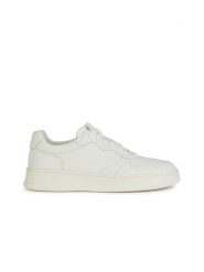 Geox Skórzane sneakersy "Ariver" w kolorze białym rozmiar: 41. Białe buty sportowe casual Geox, bez wzorów, z materiału, bez zapięcia. Za 294.28 zł.