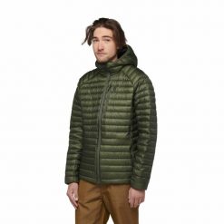 Męska kurtka puchowa Black Diamond Approach Down Hoody. Zielone kurtki Black Diamond, m, bez wzorów, z puchu, bez kaptura. Za 959.99 zł.