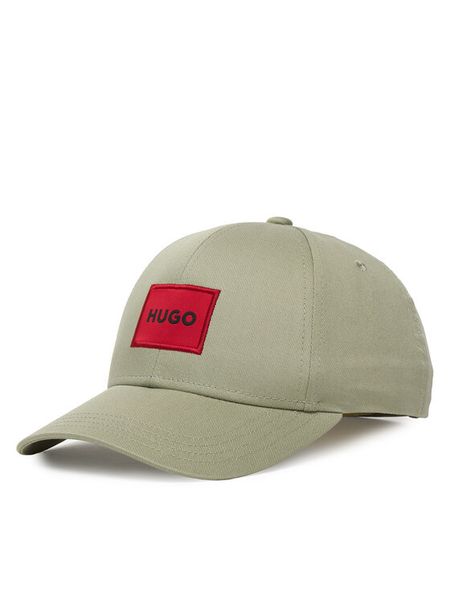 HUGO Czapka z daszkiem Men-X 50492745 Zielony jasny. Zielone czapki z daszkiem Hugo, bez wzorów, z bawełny. Za 122.99 zł.