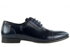 Półbuty John Doubare 2532-25-1 Blue, Granat, Skóra naturalna - 40. Niebieskie eleganckie półbuty John Doubare, bez wzorów, ze skóry, bez obcasa, bez zapięcia. W wyprzedaży za 134.10 zł.