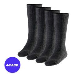 Podkolanówki termiczne męskie 4 pary. Brązowe skarpety HEAT KEEPER, bez wzorów, z elastanu. Za 245.29 zł.