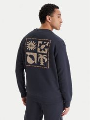 Quiksilver Bluza Salt Water EQYFT05196 Granatowy Regular Fit. Niebieskie bluzy Quiksilver, m, bez wzorów, z bawełny, bez kaptura. Za 279.99 zł.