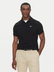 Barbour Polo Original Sports MML0358BK31 Czarny Tailored Fit. Czarne koszulki polo Barbour, m, bez wzorów, z bawełny, bez kołnierzyka, bez ramiączek. Za 269.99 zł.