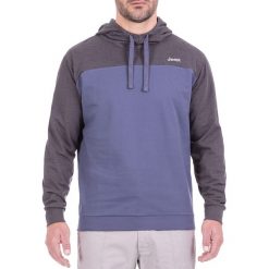 Bluza w kolorze szaro-niebieskim. Bluzy z kapturem marki Jeep, m, z kapturem. W wyprzedaży za 129.95 zł.