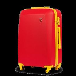 Walizka średnia Wings x Jagiellonia 24" RED. Czerwone walizki Wings, bez wzorów, z materiału, średnie. Za 189.90 zł.