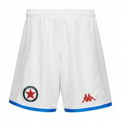 Szorty Red Star FC Kombat Ryder 2023/24. Białe szorty Kappa, bez wzorów, z materiału, retro. Za 170.20 zł.