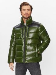 Save The Duck Kurtka zimowa Mitch D30817M LUCK17 Zielony Regular Fit. Zielone kurtki Save the duck, na zimę, l, bez wzorów, z syntetyku, bez kaptura. Za 899.99 zł.