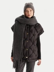 Calvin Klein Szalik Emblem Brushed LV04D8069G Szary. Szare szaliki CALVIN KLEIN, bez wzorów, z materiału. Za 429.99 zł.