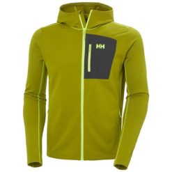 Polar z kapturem Helly Hansen Versalite. Zielone odzież kompresyjna Helly Hansen, m, bez wzorów, z elastanu, narciarskie. Za 432.50 zł.