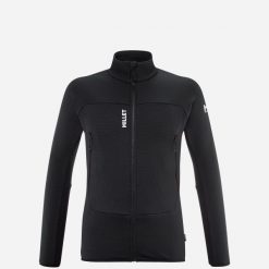 Kurtka polarowa męska MILLET M Fusion Grid Jkt Czarny. Czarne kurtki Millet, m, bez wzorów, z polaru, bez kaptura. Za 439.99 zł.
