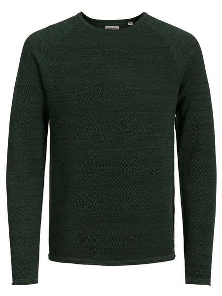 Jack & Jones Sweter "Hill" w kolorze ciemnozielonym rozmiar: XXL. Zielone swetry nierozpinane Jack & Jones, xxl, bez wzorów, bez kołnierzyka, bez ramiączek. Za 113.36 zł.