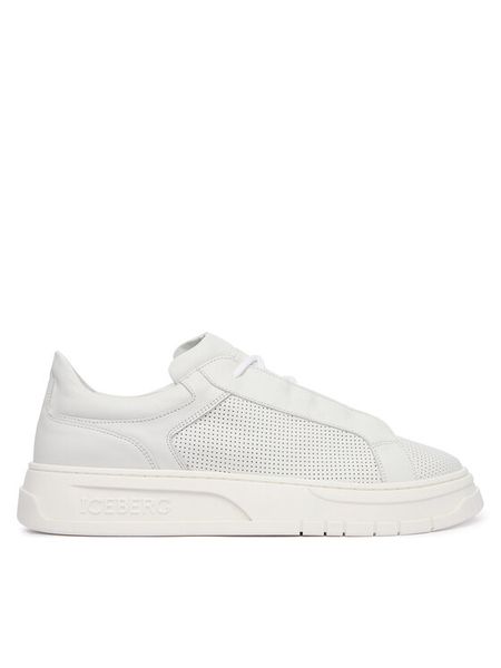 Iceberg Sneakersy IU185601 Biały. Białe buty sportowe casual ICEBERG, bez wzorów, ze skóry, bez zapięcia. Za 1,089.00 zł.