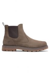 Sztyblety męskie TIMBERLAND Britton Road Mid Chelsea. Brązowe sztyblety Timberland, bez wzorów, z gumy, bez obcasa, bez zapięcia. Za 589.99 zł.