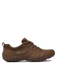 CAT Footwear Półbuty Instruct P722311 Brązowy. Brązowe eleganckie półbuty CAT Footwear, bez wzorów, z nubiku, bez obcasa, bez zapięcia. Za 369.00 zł.