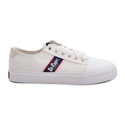 Trampki Męskie Lee Cooper LCW-24-02-2143 Białe. Białe trampki m, bez wzorów, bez zapięcia. Za 205.59 zł.