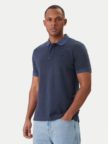 JOOP! Jeans Polo Ambrosian 30045619 Granatowy Modern Fit. Niebieskie koszulki polo JOOP! Jeans, l, bez wzorów, z bawełny, bez kołnierzyka, bez ramiączek. Za 261.99 zł.