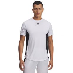 Koszulka Under Armour Challenger Pro. Białe t-shirty sportowe Under Armour, bez wzorów, bez ramiączek, na fitness i siłownię. Za 175.65 zł.