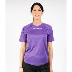 Koszulka Sportowa Givova One Microforata 3XL - Oddychająca i Lekka. Fioletowe t-shirty sportowe Givova, bez wzorów, bez ramiączek, do piłki nożnej. Za 131.99 zł.