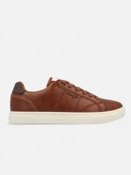 Wrangler Sneakersy "Ritchy" w kolorze jasnobrązowym rozmiar: 43. Brązowe buty sportowe casual Wrangler, bez wzorów, bez zapięcia. Za 189.95 zł.