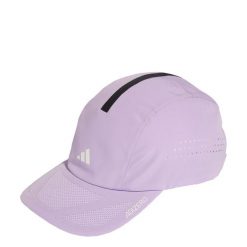 Czapka Runningxadizero Lightweight CLIMACOOL. Białe czapki z daszkiem Adidas, bez wzorów, z materiału. Za 129.00 zł.